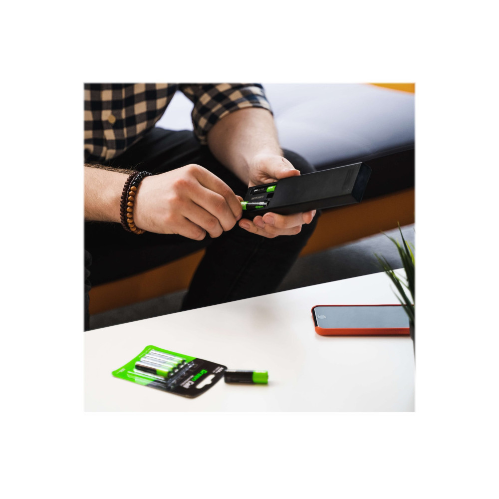 Produktbild för Green Cell Rechargeable batteri - 4 x AAA - NiMH