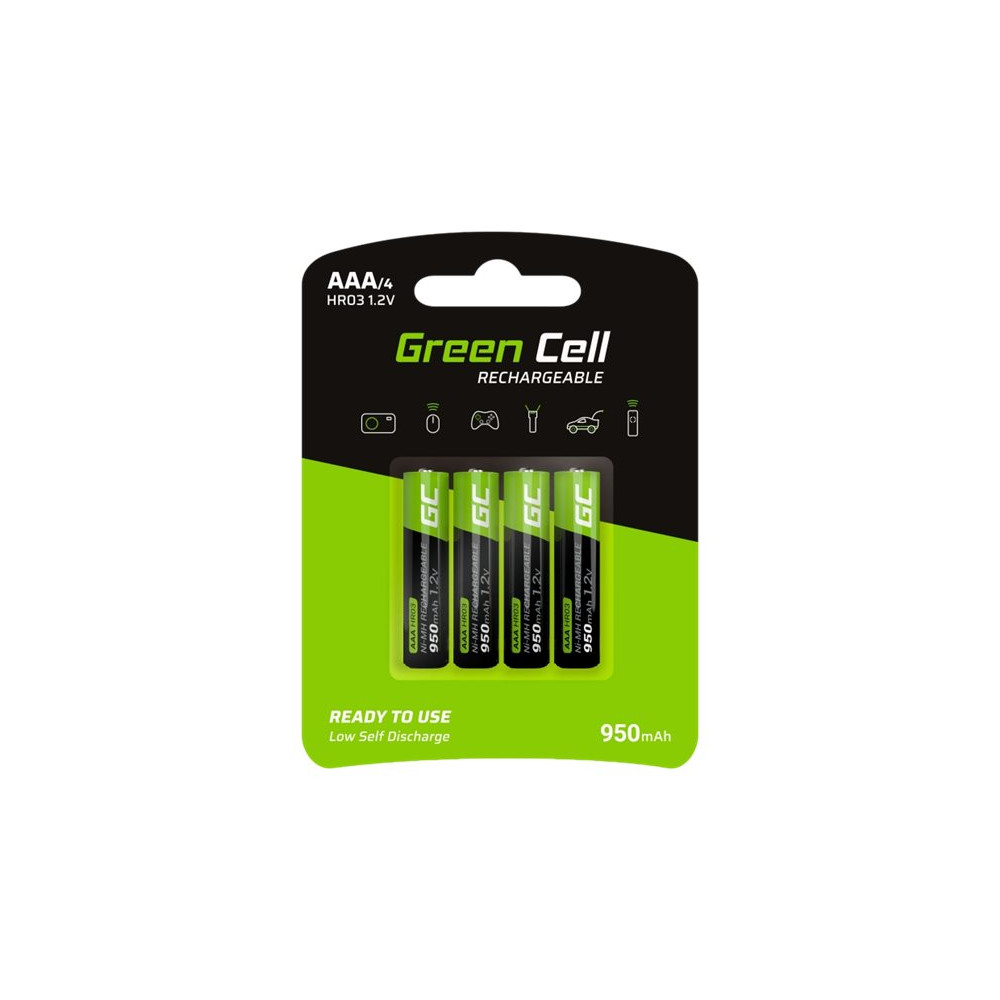 Produktbild för Green Cell HR03 batteri - 4 x AAA - NiMH