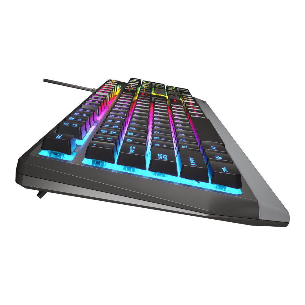 Produktbild för Genesis Rhod Series 300 RGB - tangentbord - QWERTY - amerikansk - svart Inmatningsenhet