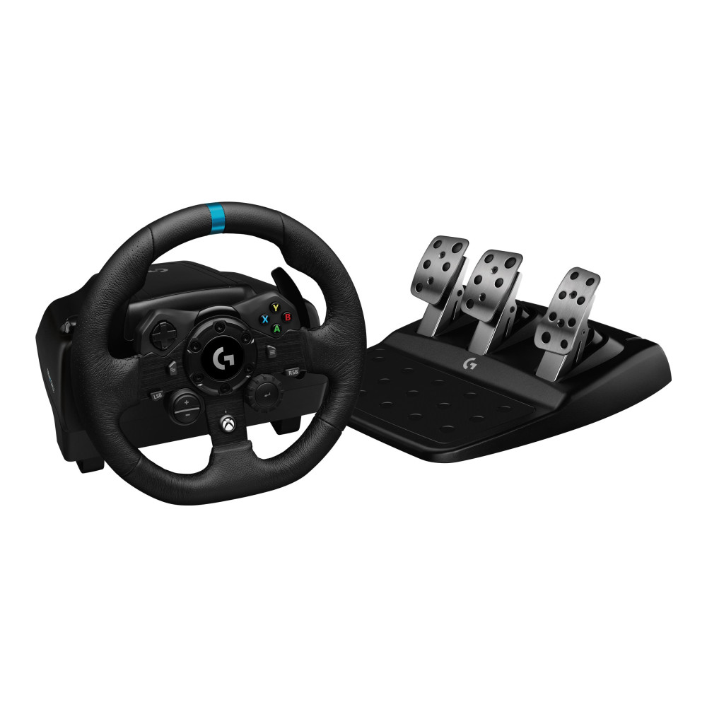 Produktbild för Logitech G923 - ratt- och pedaluppsättning - kabelansluten