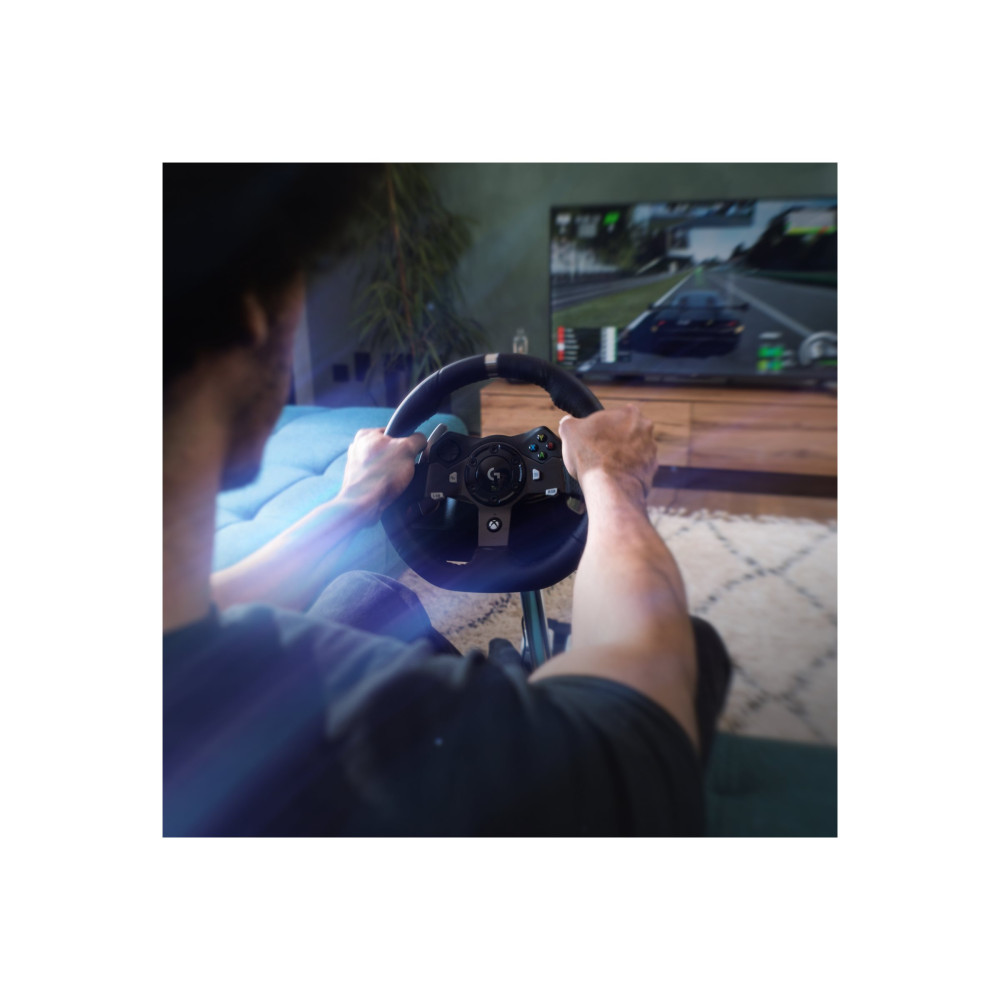 Produktbild för Logitech G920 Driving Force - ratt- och pedaluppsättning - kabelansluten