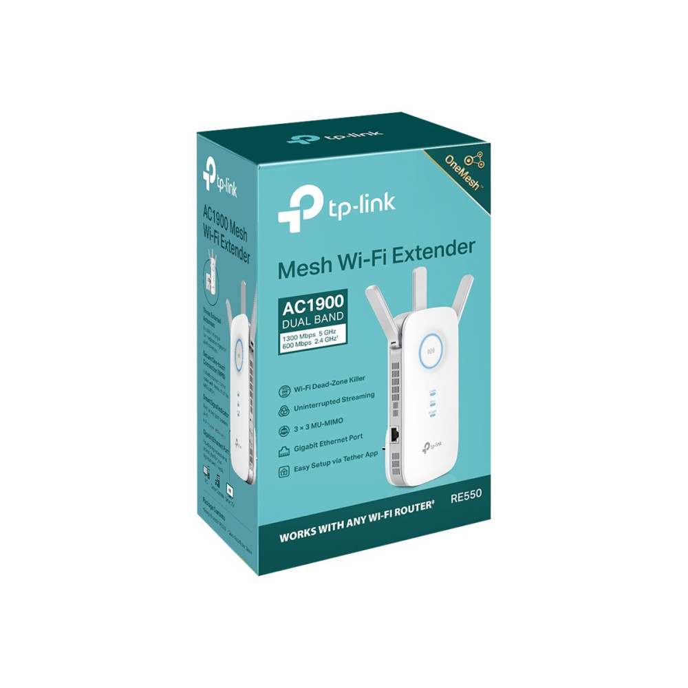 Produktbild för TP-Link RE550 - räckviddsökare för wifi - Wi-Fi 5