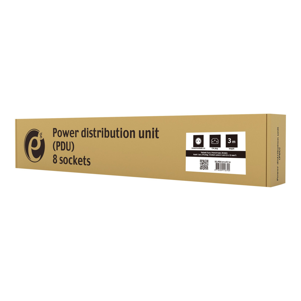Produktbild för EnerGenie EG-PDU-014-FC14 - kraftdistributionsenhet - 2500 watt
