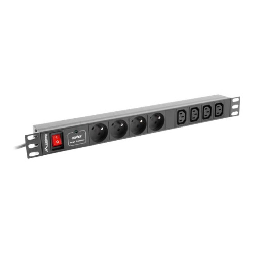 LANBERG Lanberg PDU-04E04I-0200-IEC-BK - kraftdistributionsenhet - 2500 watt