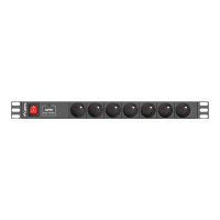 Produktbild för Lanberg PDU-07E-0200-IEC-BK - kraftdistributionsenhet - 2500 watt