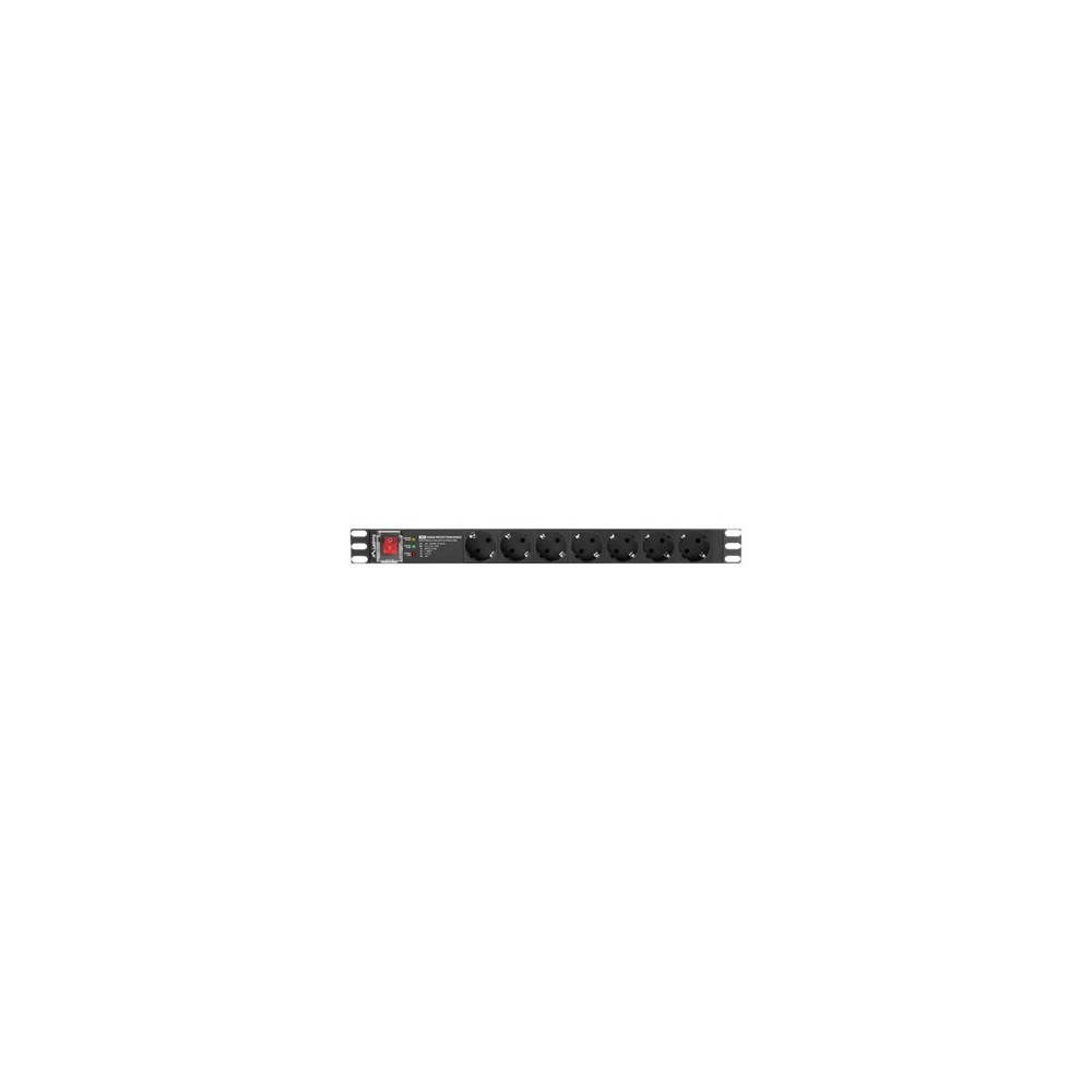 Produktbild för Lanberg PDU-PRO-07F-0200-BK - kraftdistributionsenhet - 4000 watt