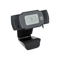 Produktbild för Manhattan USB Webcam, Two Megapixels (Clearance Pricing), 1080p Full HD, USB-A, Integrated Microphone, Adjustable Clip Base, 30 frame per second, Black, Three Year Warranty, Box - webbkamera