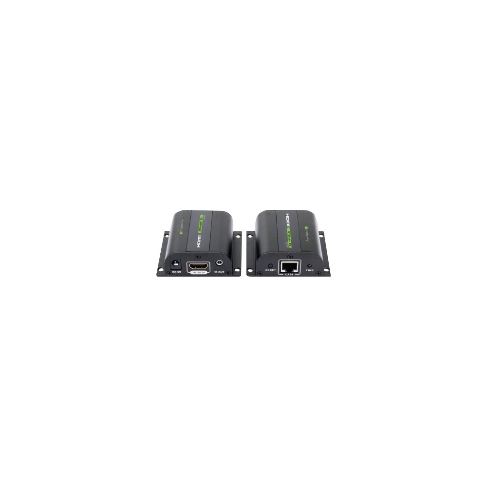 Produktbild för TECHly Extender HDMI Full HD on cable Cat.5E / 6 / 6A / 7 max 60m Autoregulated - sändare och mottagare - video/ljud/infraröd förlängare - HDMI