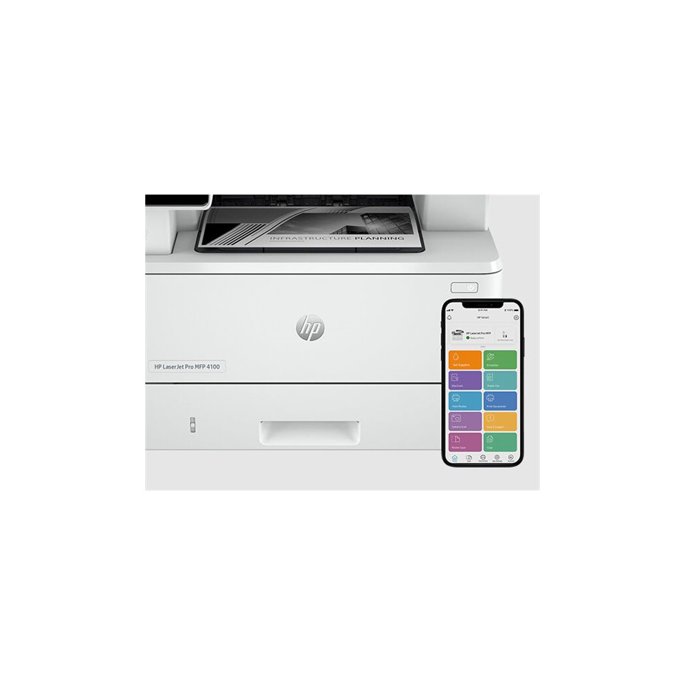 Produktbild för HP LaserJet Pro MFP 4102fdn - multifunktionsskrivare - svartvit