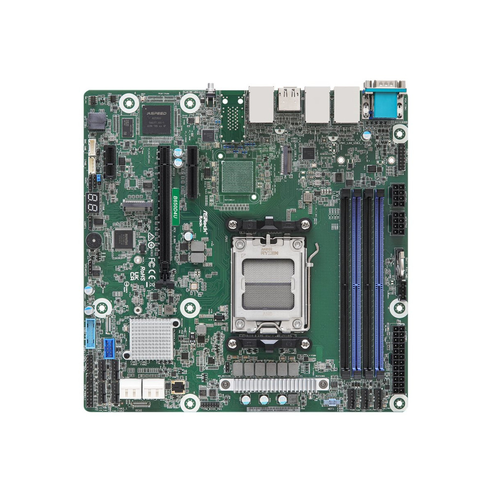 Produktbild för ASRock Rack B650D4U - moderkort - micro ATX - Socket AM5 - AMD B650E