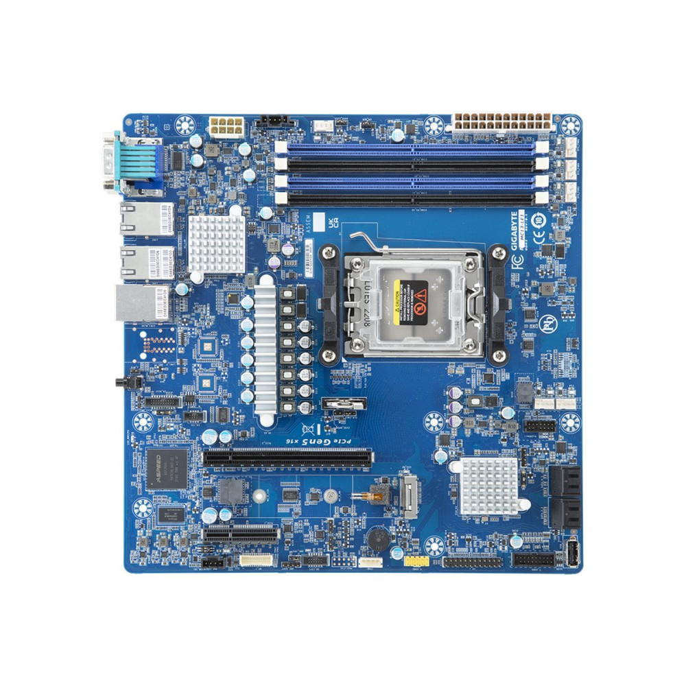 Produktbild för Gigabyte MC13-LE1 - 1.X - moderkort - micro ATX - Socket AM5 - AMD B650E