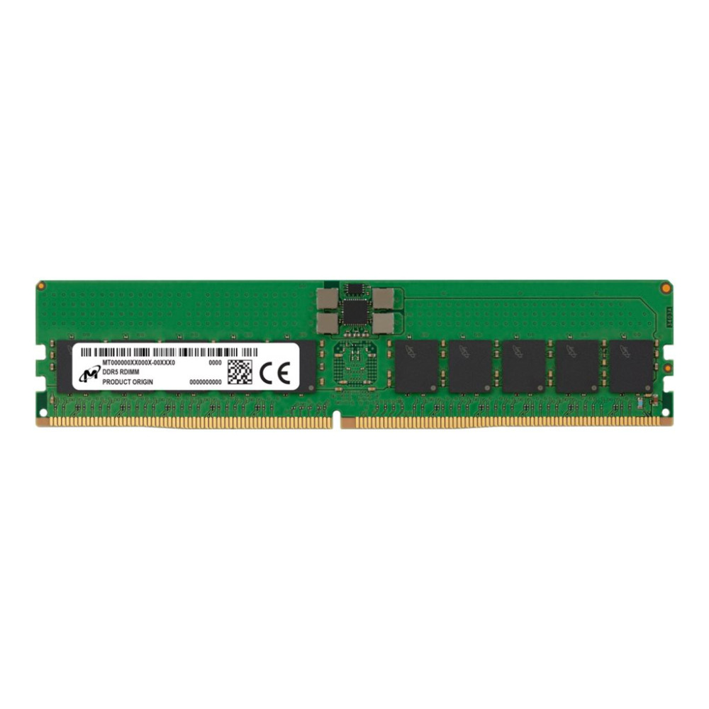 Produktbild för Micron - DDR5 - modul - 32 GB - DIMM 288-pin - 4800 MHz / PC5-38400 - registrerad