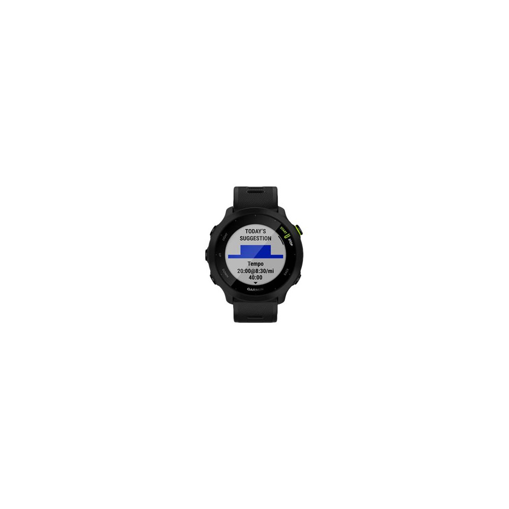 Produktbild för Garmin Forerunner 55 - svart - sportklocka med band - svart