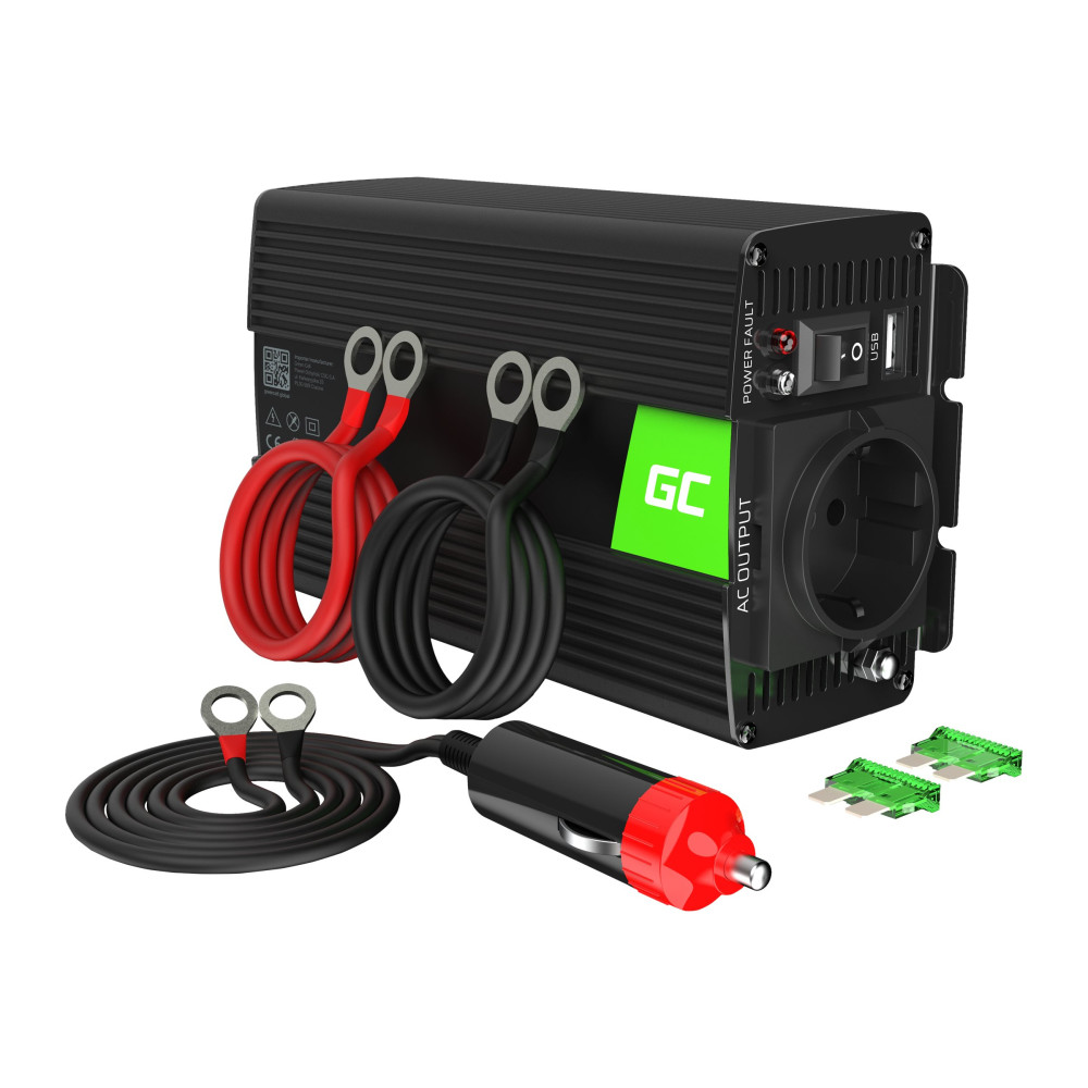 Produktbild för Green Cell INV03DE - DC-AC-omriktare - 500 watt
