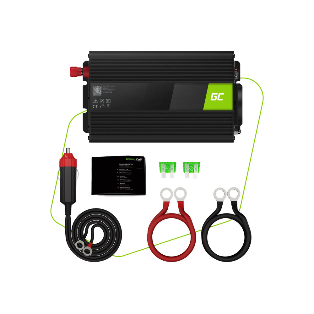 Produktbild för Green Cell INV03DE - DC-AC-omriktare - 500 watt