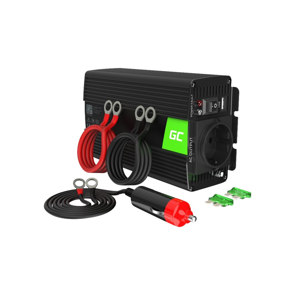 Produktbild för Green Cell INV01DE - DC-AC-omriktare - 300 watt