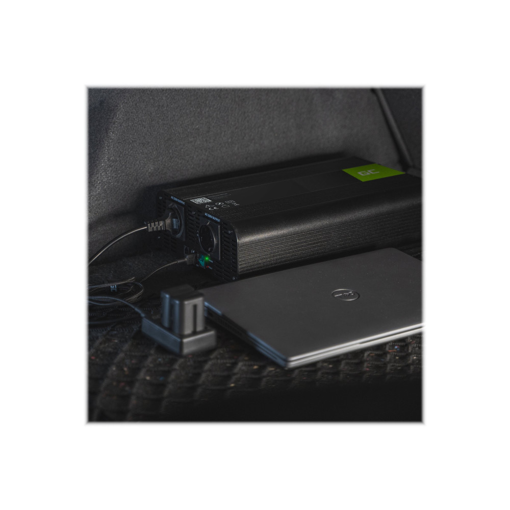 Produktbild för Green Cell INV01DE - DC-AC-omriktare - 300 watt