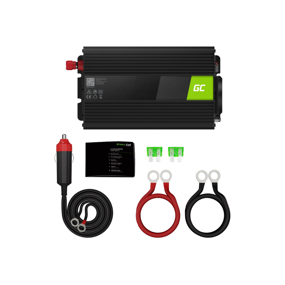 Produktbild för Green Cell INV04DE - DC-AC-omriktare - 500 watt