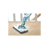 Produktbild för BLACK+DECKER steam-mop BHSM1610DSM - ångdammsugare - skaft/handhållen - vit/aqua