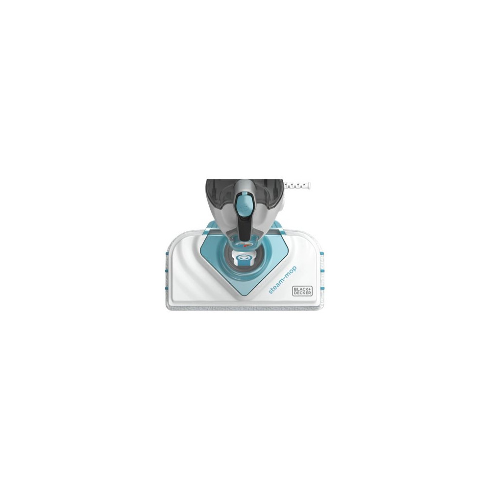 Produktbild för BLACK+DECKER steam-mop BHSM1610DSM - ångdammsugare - skaft/handhållen - vit/aqua