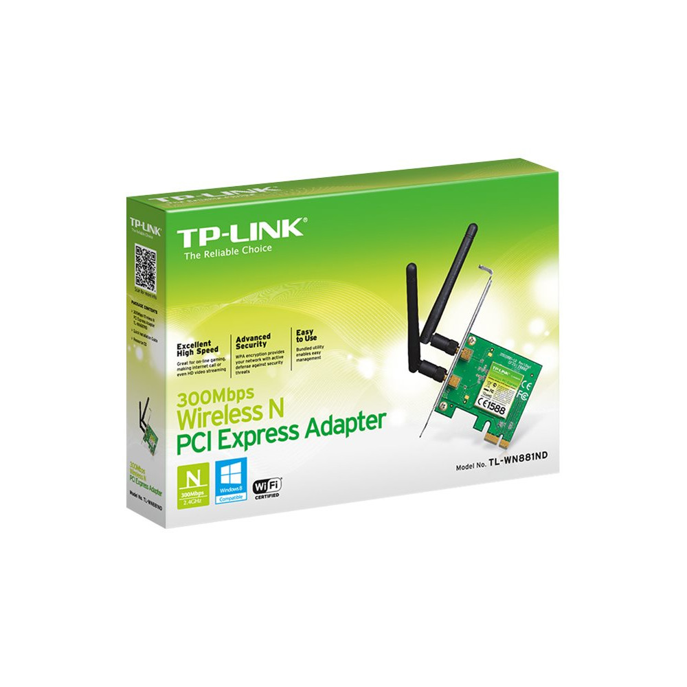 Produktbild för TP-Link TL-WN881ND - nätverksadapter - PCIe 2.0