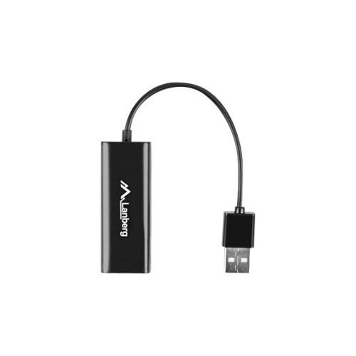 LANBERG Lanberg NC-0100-01 - nätverksadapter - USB 2.0 - 10/100 Ethernet