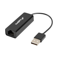 Produktbild för Lanberg NC-0100-01 - nätverksadapter - USB 2.0 - 10/100 Ethernet