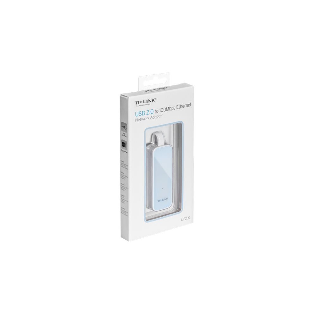 Produktbild för TP-Link UE200 - nätverksadapter - USB 2.0 - 10/100 Ethernet