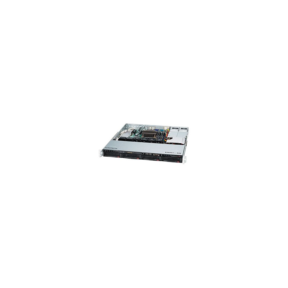 Produktbild för Supermicro SC813M FTQC-R407CB - kan monteras i rack - 1U - ATX