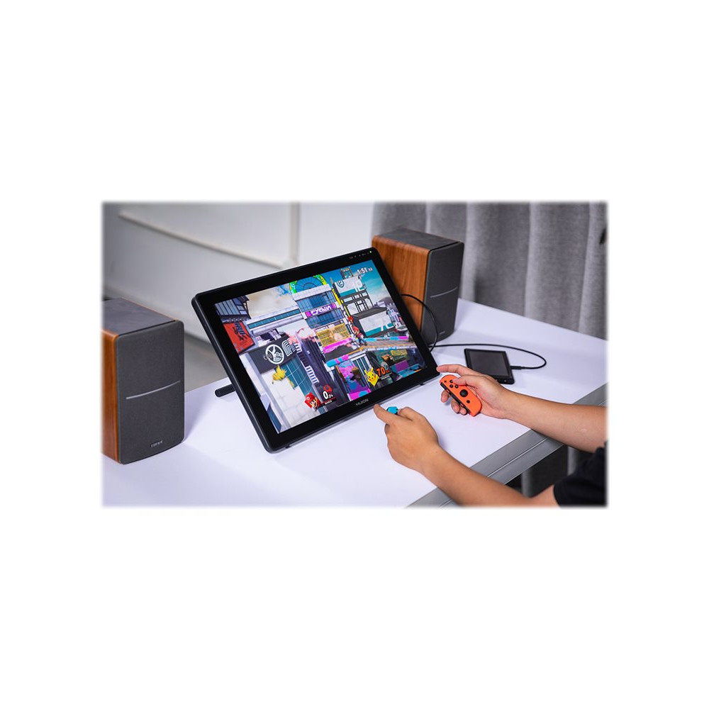 Produktbild för Huion Kamvas 22 Plus - digitaliserare - USB, USB-C - svart