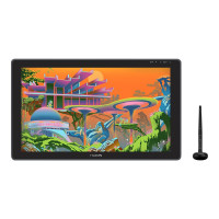 Produktbild för Huion Kamvas 22 Plus - digitaliserare - USB, USB-C - svart