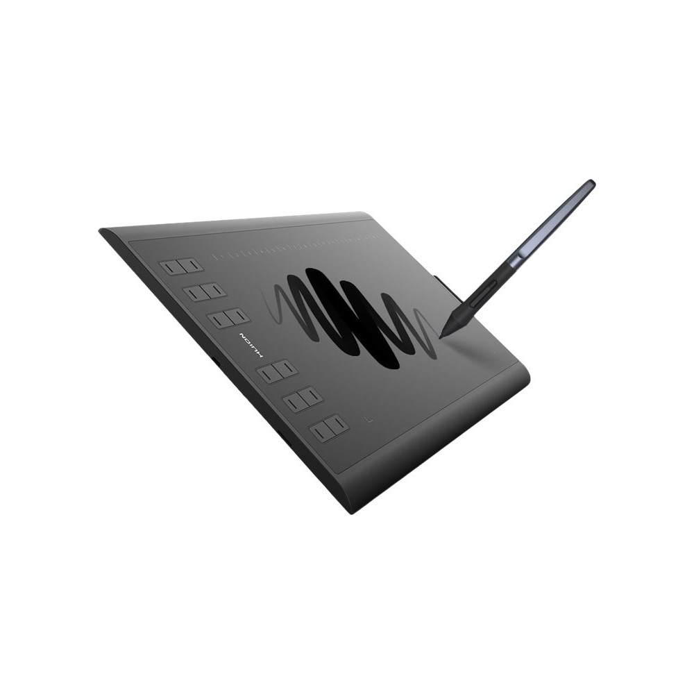 Produktbild för Huion Inspiroy H1060P - digitaliserare - micro USB - svart