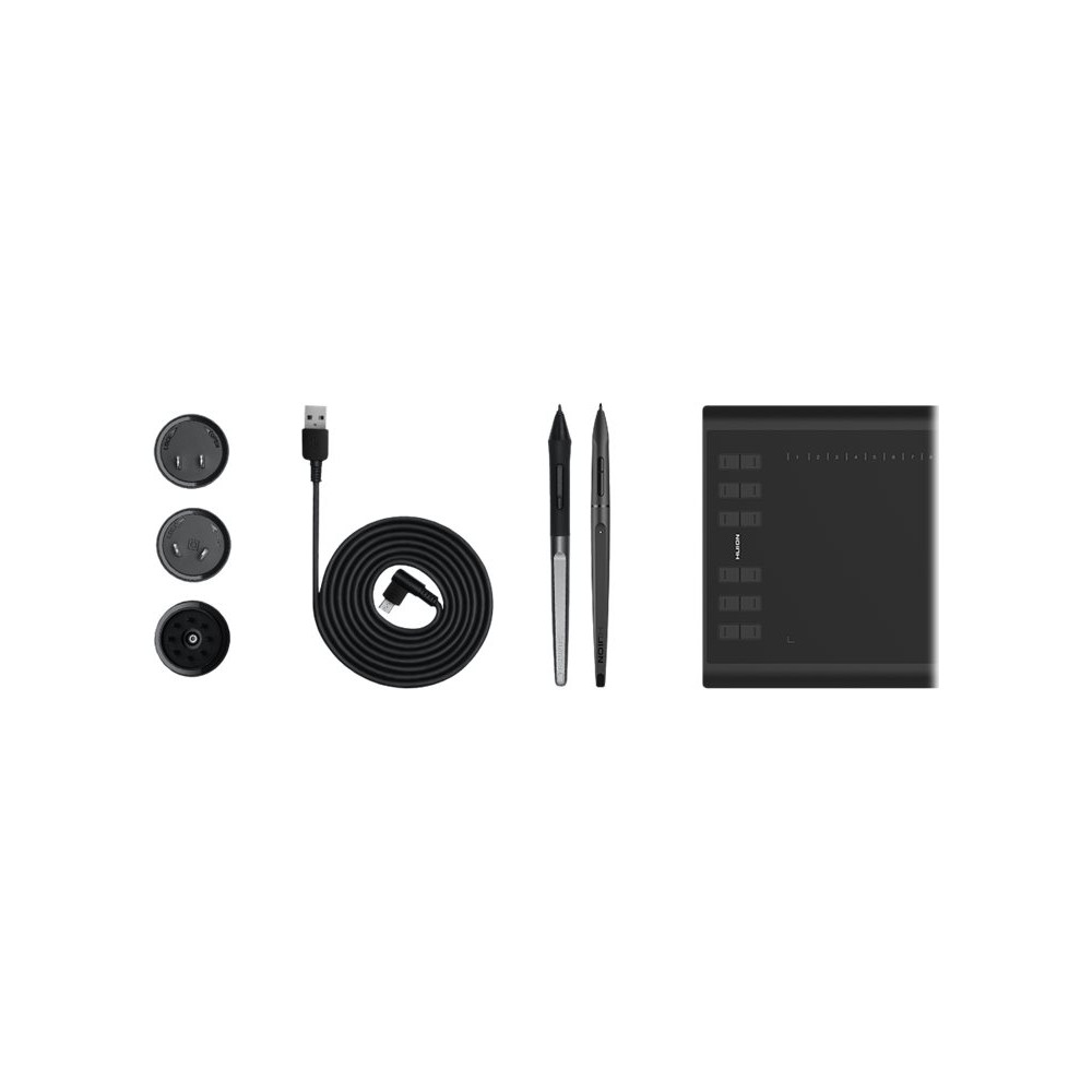 Produktbild för Huion Inspiroy H1060P - digitaliserare - micro USB - svart
