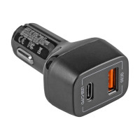 Produktbild för Green Cell strömadapter för bil - USB, USB-C - 42 watt
