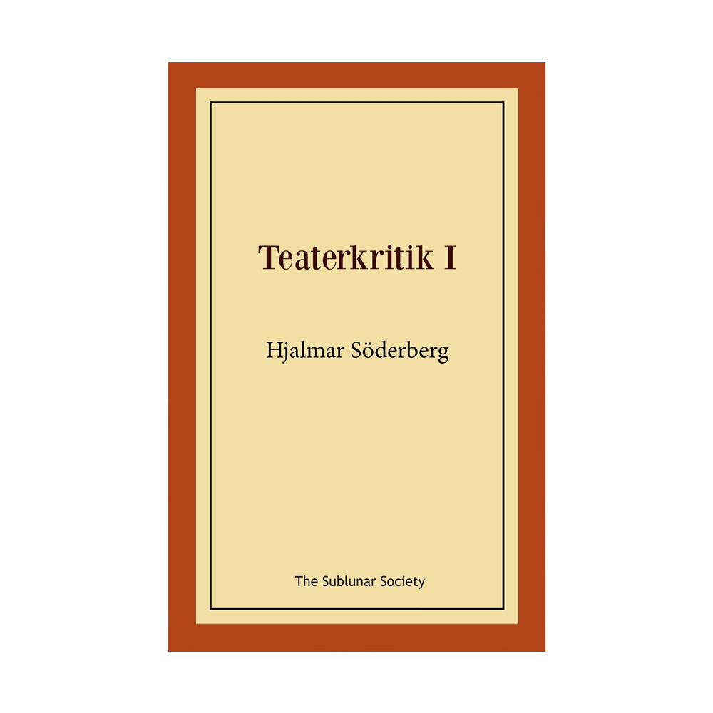Produktbild för Teaterkritik I (häftad)