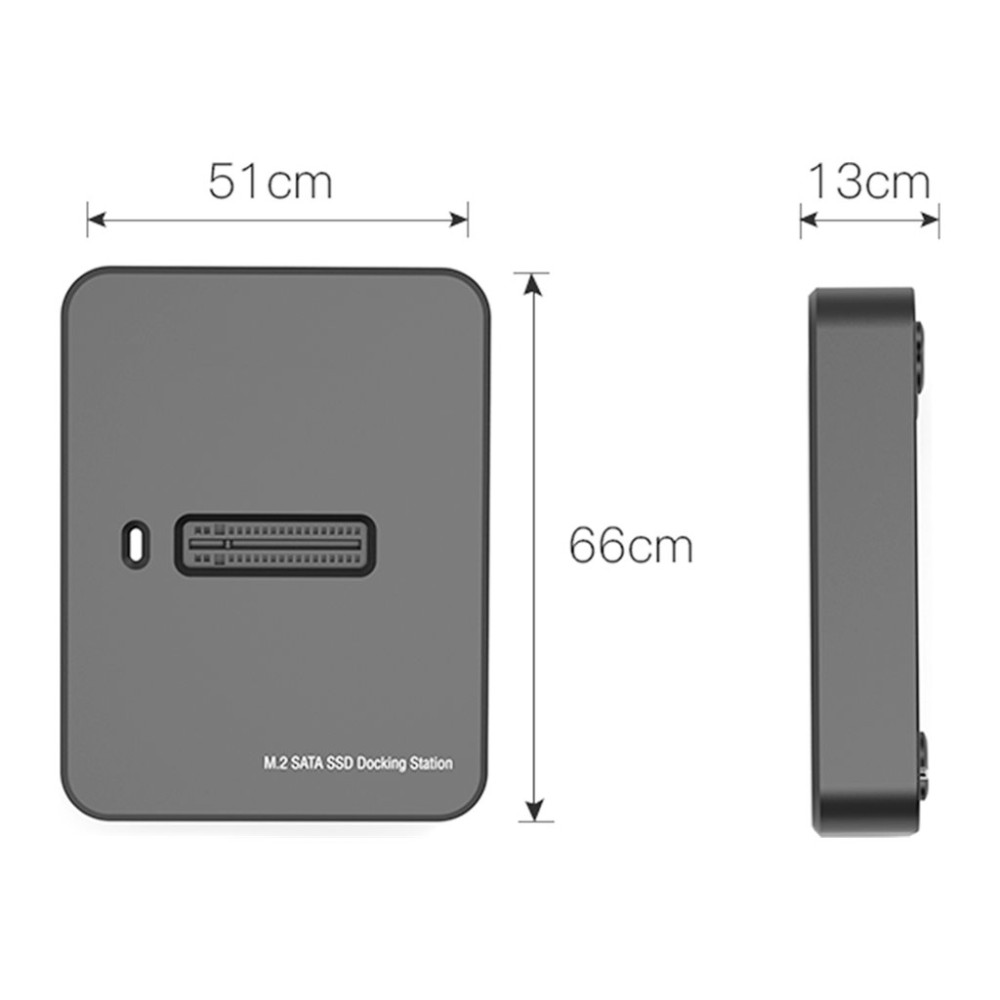 Produktbild för Gembird DD-U3M2 - SSD-dockningsstation - M.2 Card (PCIe NVMe & SATA) - USB 3.2 (Gen 2)