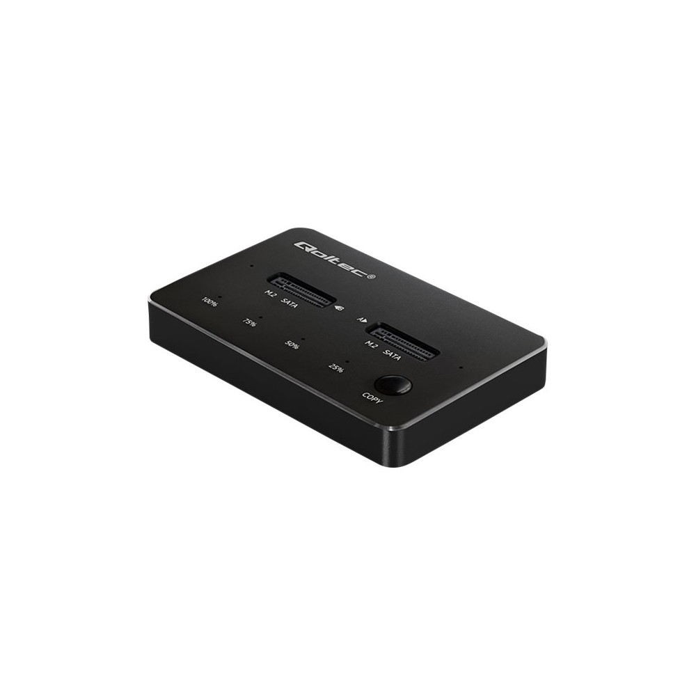 Produktbild för Qoltec - SSD-dockningsstation - NGFF - M.2 Card / SATA 6Gb/s - USB 3.1