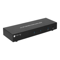 Produktbild för TECHly IDATA DP-KVM2 - omkopplare för tangentbord/video/mus/ljud/USB - 2 portar
