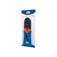 Produktbild för Intellinet Universal Modular Plug Crimping Tool, For RJ45, RJ12 and RJ11 modular plugs - hopfalsningsverktyg