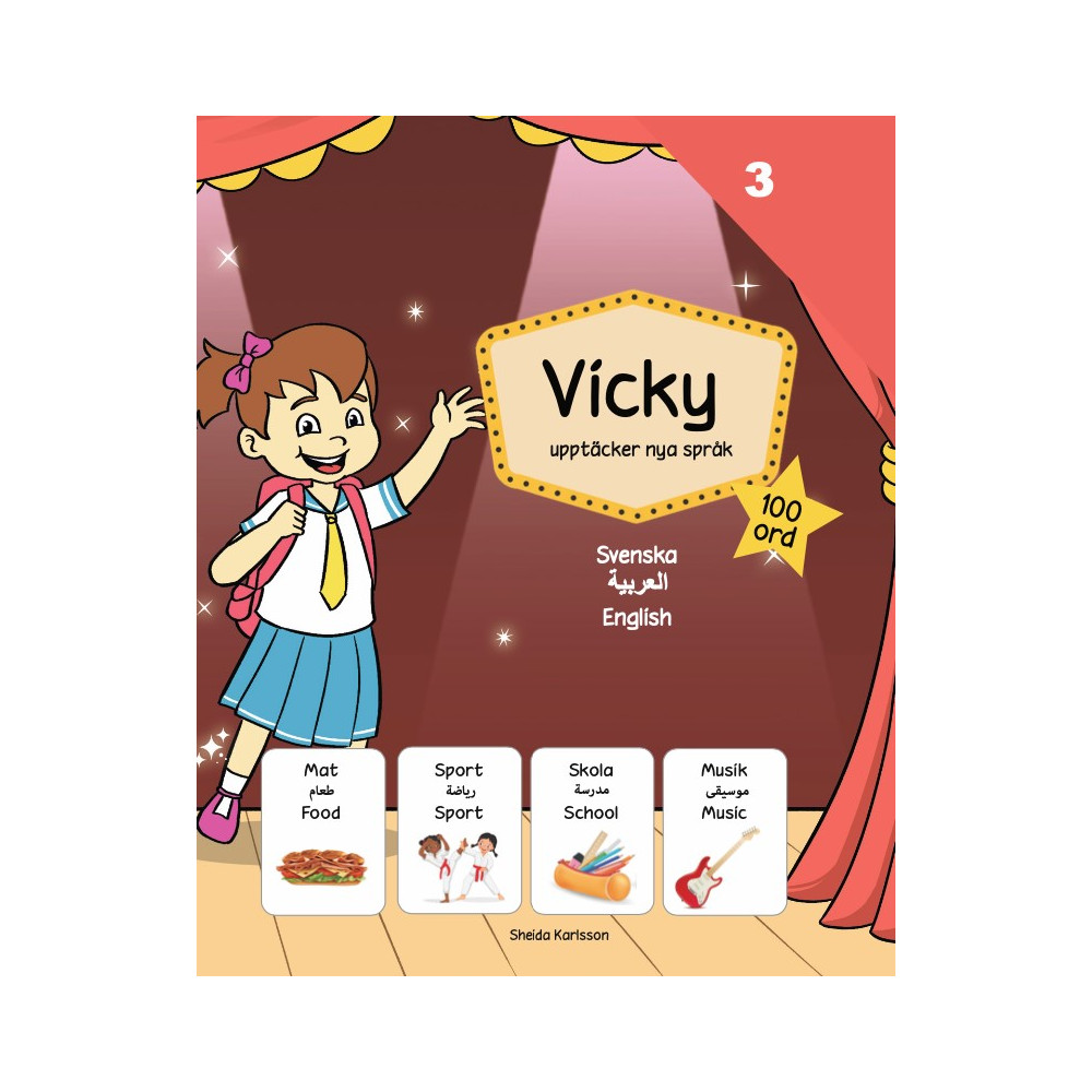 Produktbild för Vicky upptäcker nya språk 3. Arabiska (inbunden, ara)