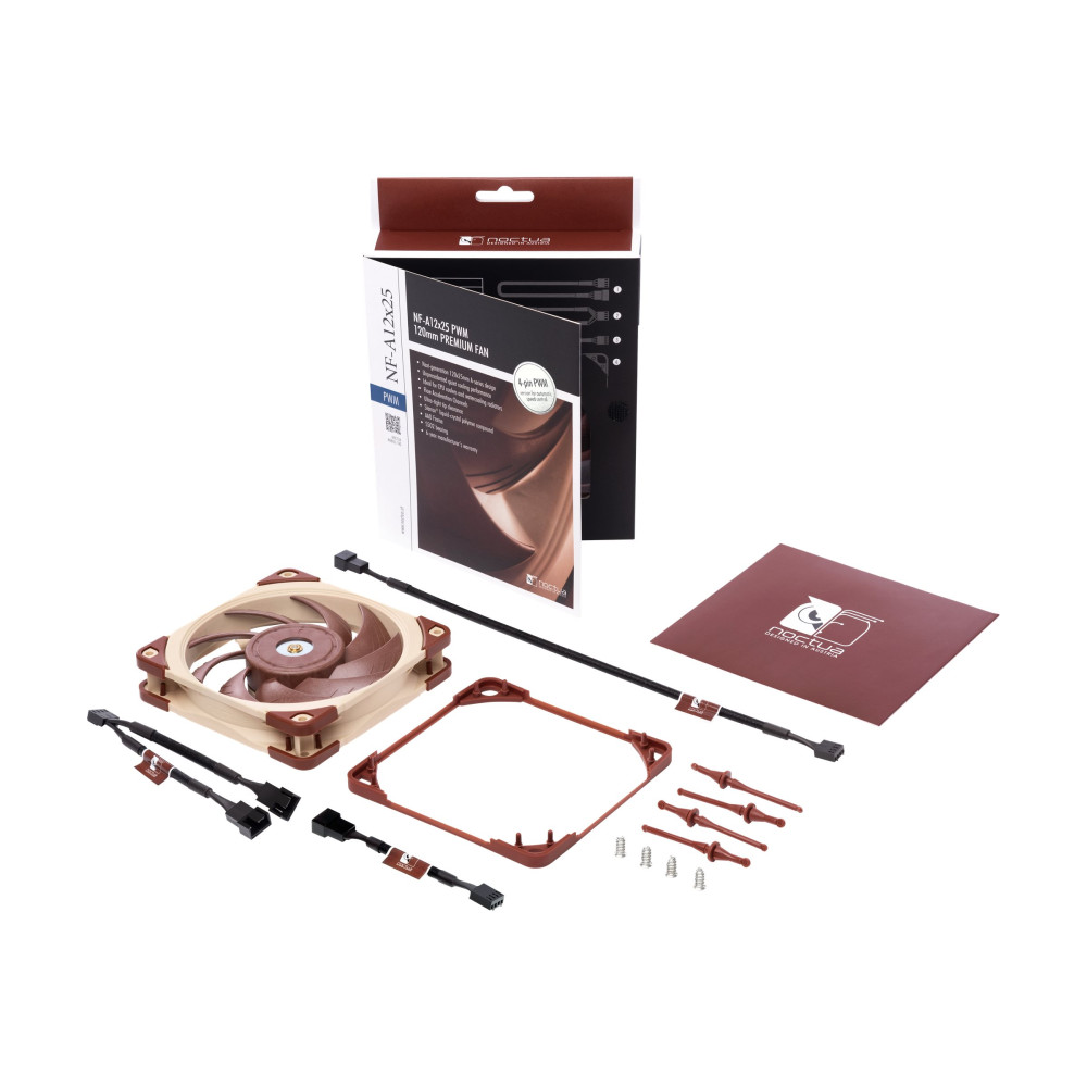 Produktbild för Noctua NF-A12x25 PWM - lådfläkt