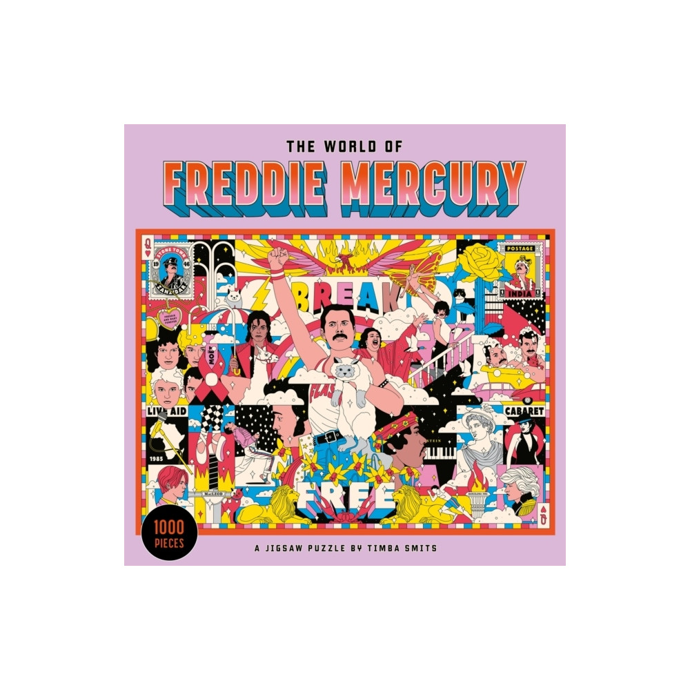 Produktbild för Pussel The World of Freddie Mercury puzzle 1000 bitar