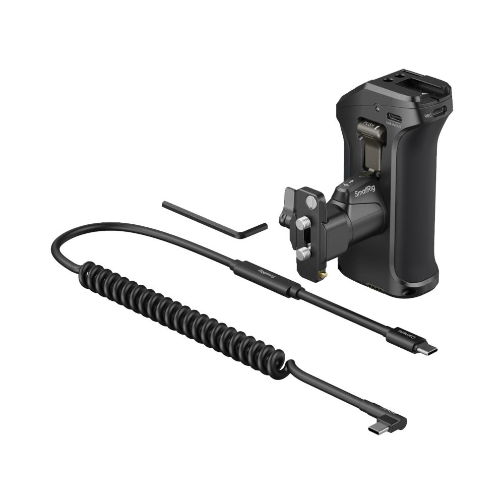 Produktbild för SmallRig 5235 Rotating Side Handle with Trigger REC for Selected Canon / Blackmagic Design Cameras