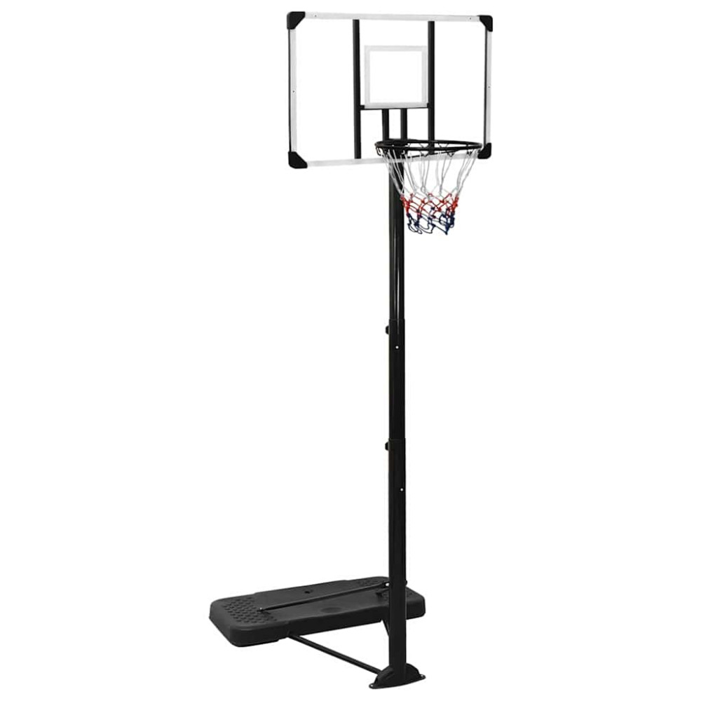 Produktbild för Basketkorg transparent 256-361 cm polykarbonat
