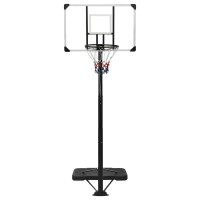 Produktbild för Basketkorg transparent 256-361 cm polykarbonat