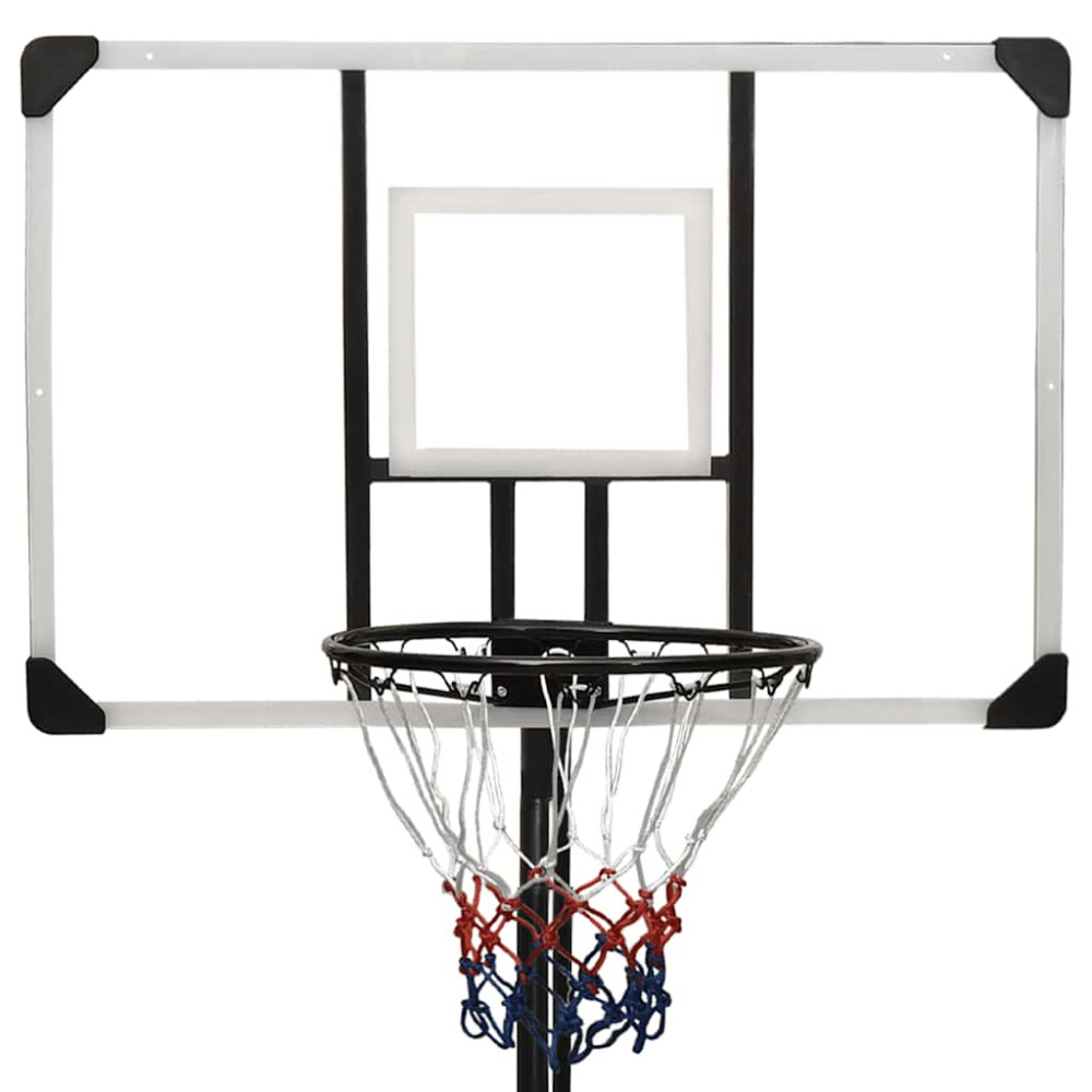 Produktbild för Basketkorg transparent 256-361 cm polykarbonat