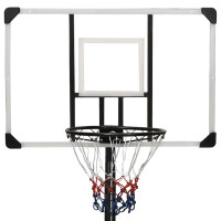 Produktbild för Basketkorg transparent 256-361 cm polykarbonat