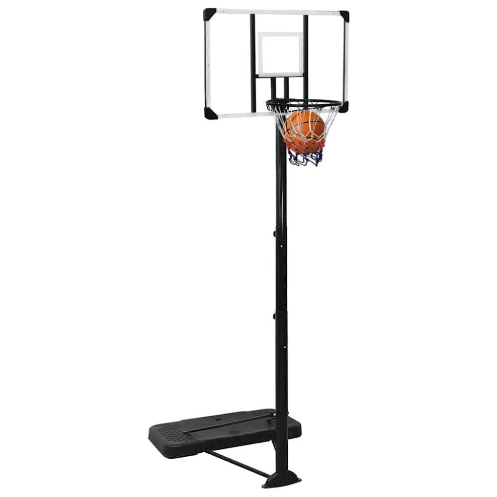 Produktbild för Basketkorg transparent 256-361 cm polykarbonat