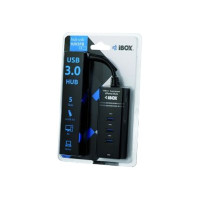 Produktbild för iBOX IUH3FB - hubb - 4 portar