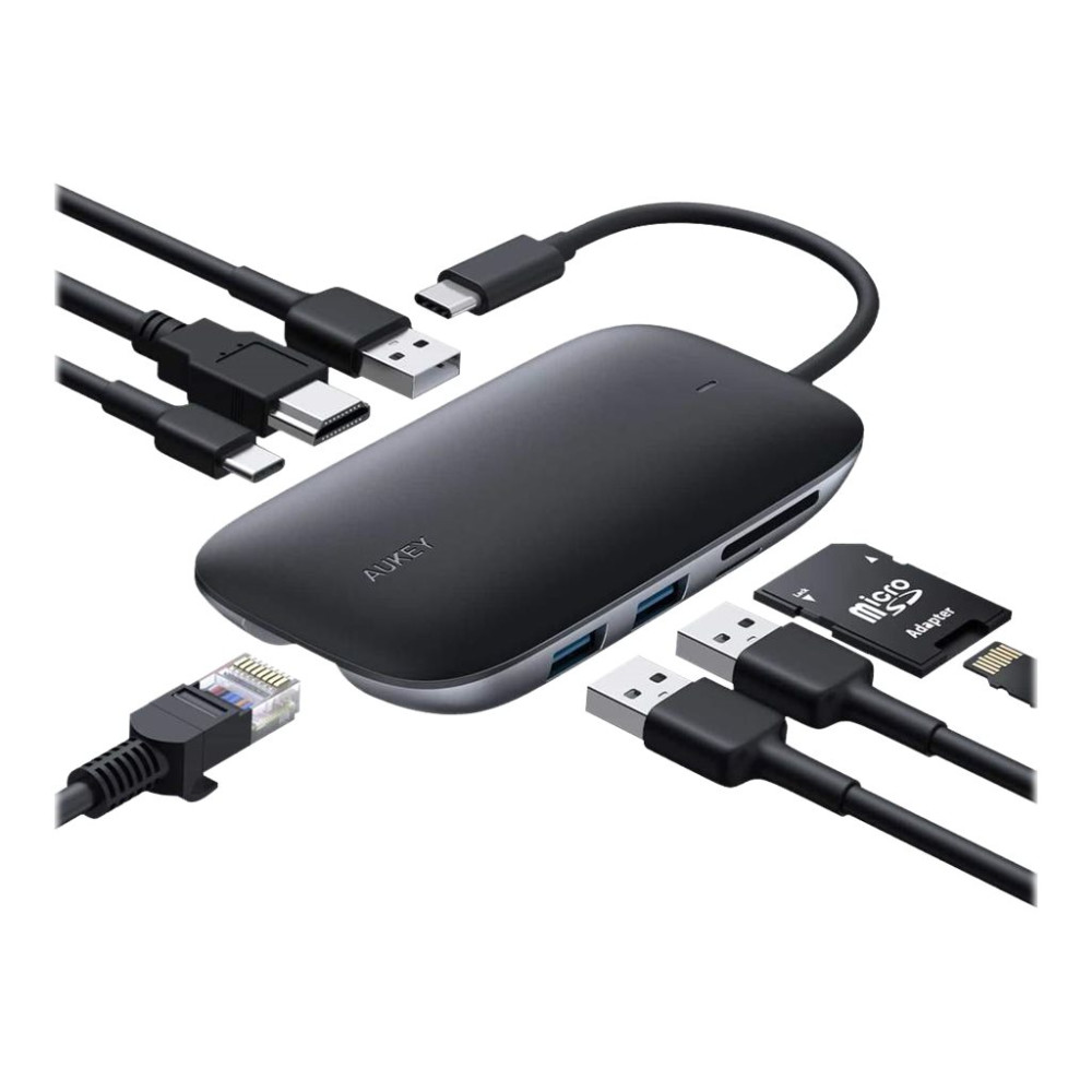 Produktbild för Aukey Unity Link PD III - dockningsstation - USB-C - HDMI - 1GbE